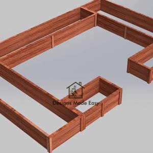 Raised Garden Bed Frame | EASY Design Plans Instructions for Woodworking 04