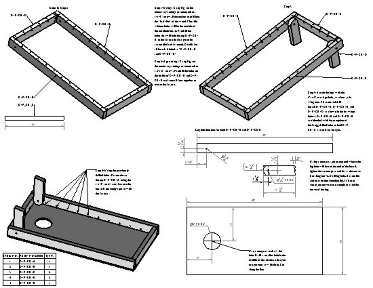 Cornhole Bean Bag Toss INSTRUCTIONS FREE Board Cut Diagram Etsy