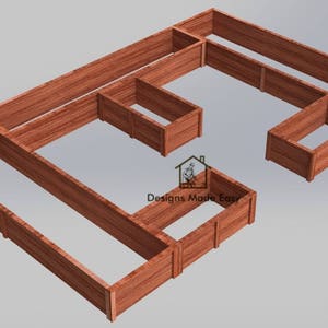 Raised Garden Bed Frame | EASY Design Plans Instructions for Woodworking 06