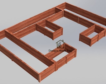 Raised Garden Bed Frame | EASY Design Plans Instructions for Woodworking 06