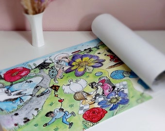 Cadeaupapier 'Fantasieland' (Luxe inpakpapier)