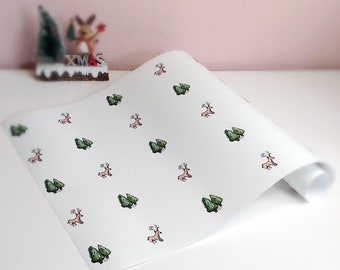 Cadeaupapier 'Rudolph' (Luxe inpakpapier, Kerst)