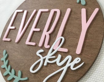 round name signs nursery