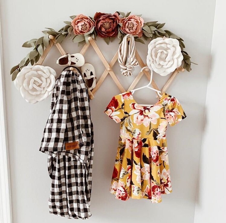 Felt Flower Nursery Decor Garland Felt Flower Garland Etsy