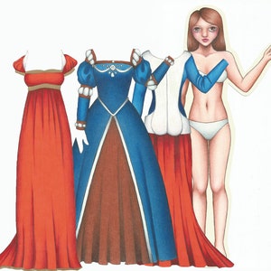 Historical Princess Paper Doll Set