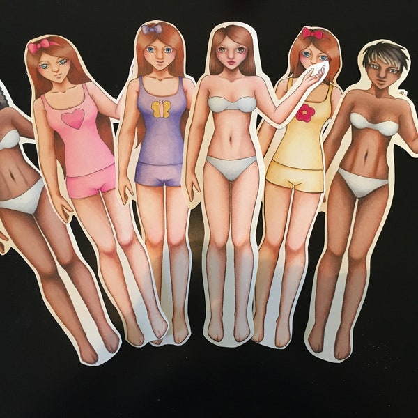 Custom Paper Doll Etsy