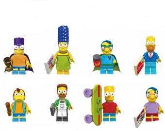 The Simpsons Clamp Building Block Minifigure - Figures Custom MOC