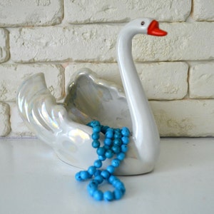 Swan vintage porcelain figurine Housewarming gift Farmhouse decor
