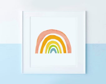 Rainbow Nursery print, Nursery Print, Rainbow art, Rainbow Nursery Art, Kids Wall Décor,Rainbow Painting,Rainbow Art, Scandi kids, hygge,