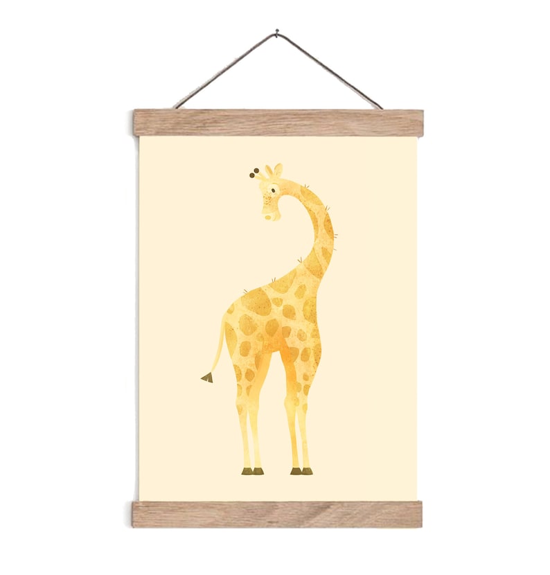 Kids Wall D\u00e9cor,Animal Painting,Giraffe Art Giraffe Nursery print hygge Safari Nursery Art Scandi kids Alphabet art Baby giraffe Print