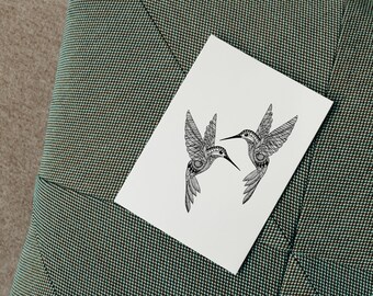 Postkarte Kolibri Vogel