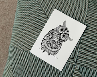 Postcard Owl Owl