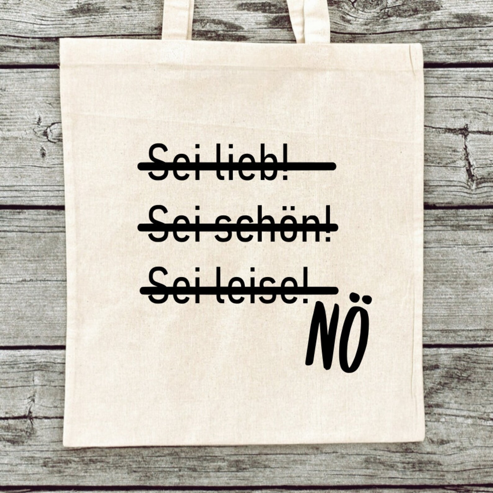 Handbedruckter Jutebeutel Turnbeutel Feminismus Spruch nö Etsy.de