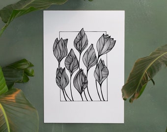 Kunstdruck Poster Tulpe Frühling Ostern