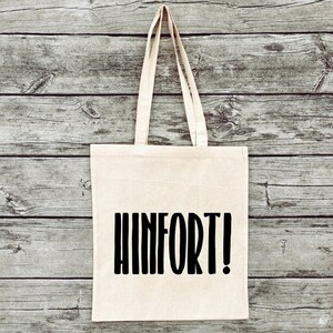 Hand-printed jute bag Gym bag Hinfort