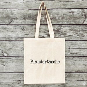 Hand-printed jute bag gym bag feminism saying beautiful