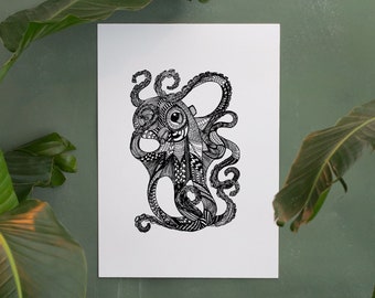 Kunstdruck Poster Fine Art Oktopus