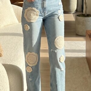 Modern Crochet Jean Patch Pattern – Denim Repair, Boutique Style (PDF Download)