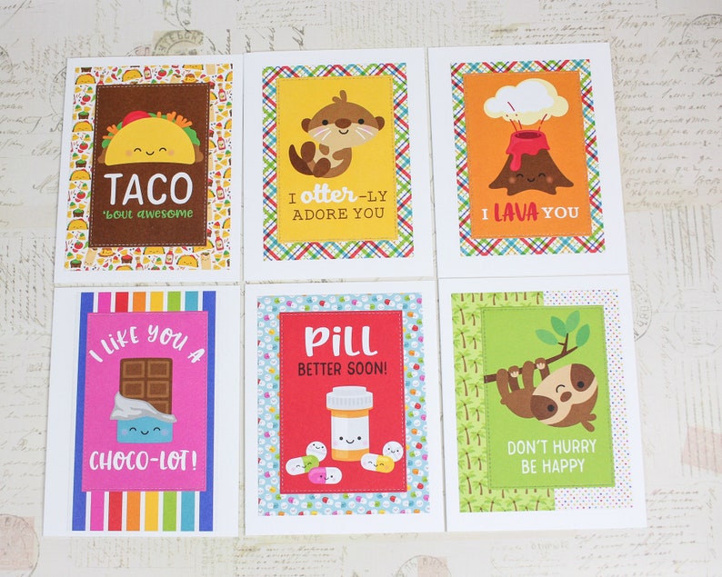 love punny card set get well encouragement cards 11 card oops All the puns