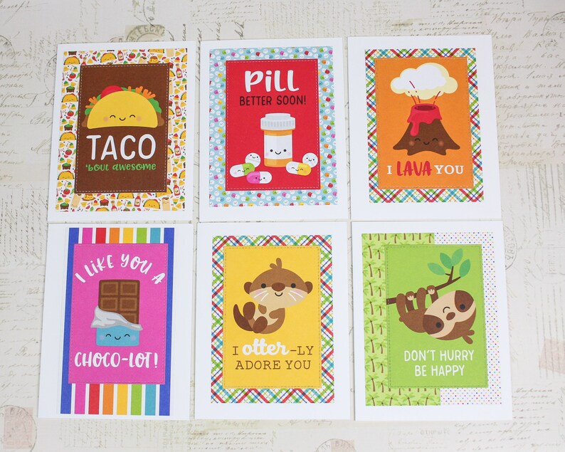 love punny card set get well encouragement cards 11 card oops All the puns