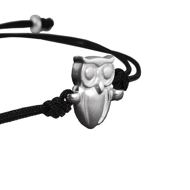 Owl Bracelet Sterling Silver Owl Lover Jewelry Gift for Her Etsy
