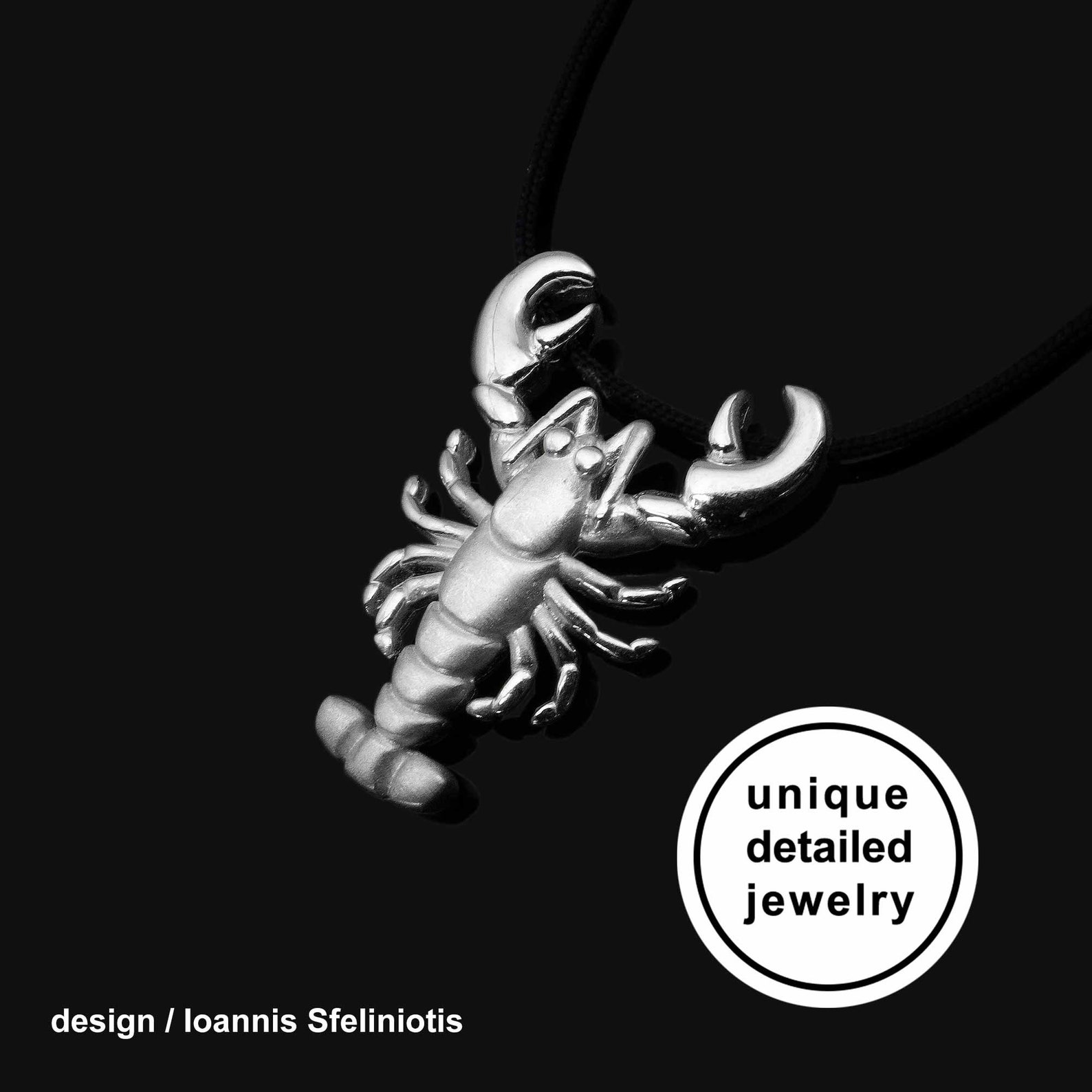 Lobster Necklace Sterling Silver Lobster Jewellery Lobster Etsy
