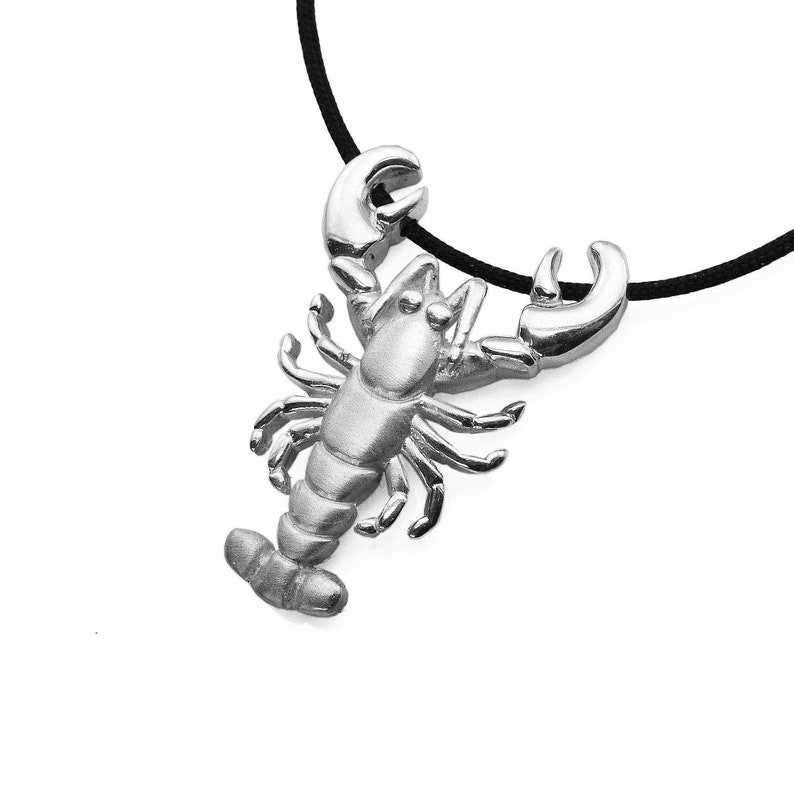 Lobster Necklace Sterling Silver Lobster Jewellery Lobster Etsy
