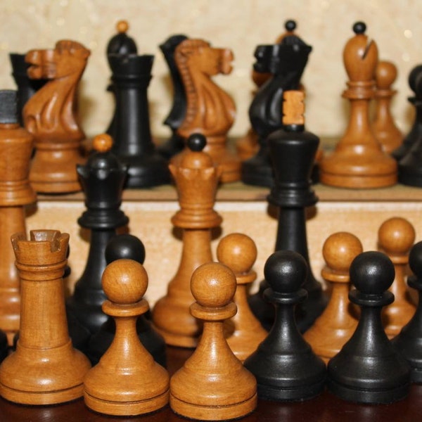 GM Supreme ( Grau)   chess set//reproduction Grandmasters chess set USSR // Soviet chess set// Wooden weighting chess set.