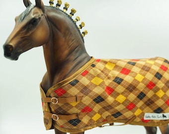 Cousu* BREYER ou PETER STONE traditionnel échelle 1:9 couvertures pour chevaux « Argyle » - sur commande