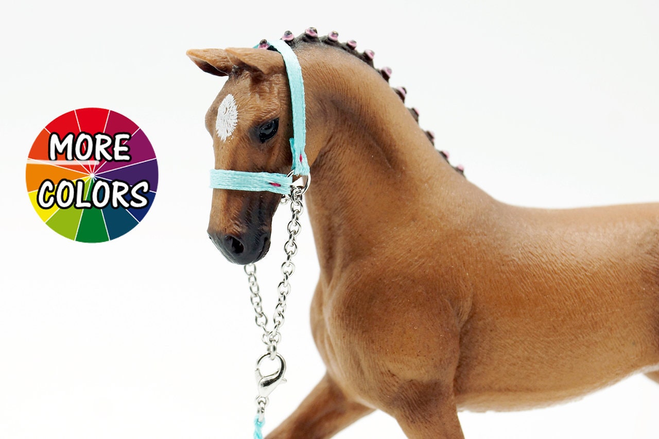 SEWN Schleich Horse Halter & Lead Rope Set Ready to ship. Role Playing