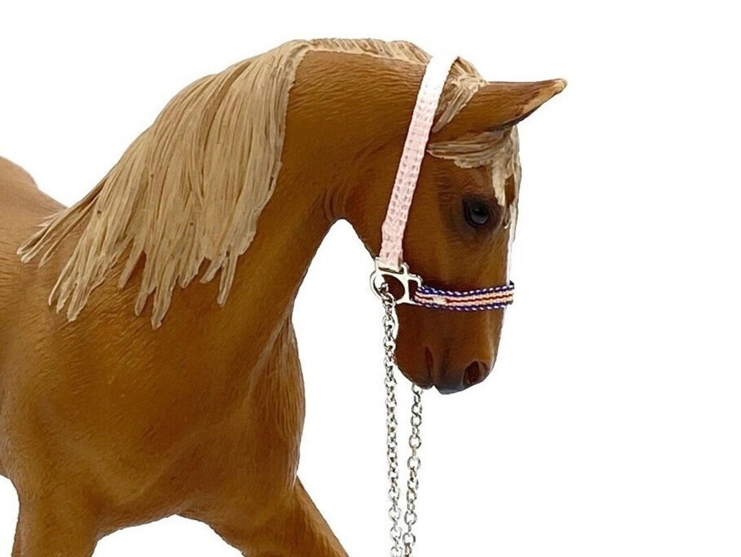 Sewn SCHLEICH Horse Show Halter & Lead Rope 124 Scale Ready to Ship peach Etsy