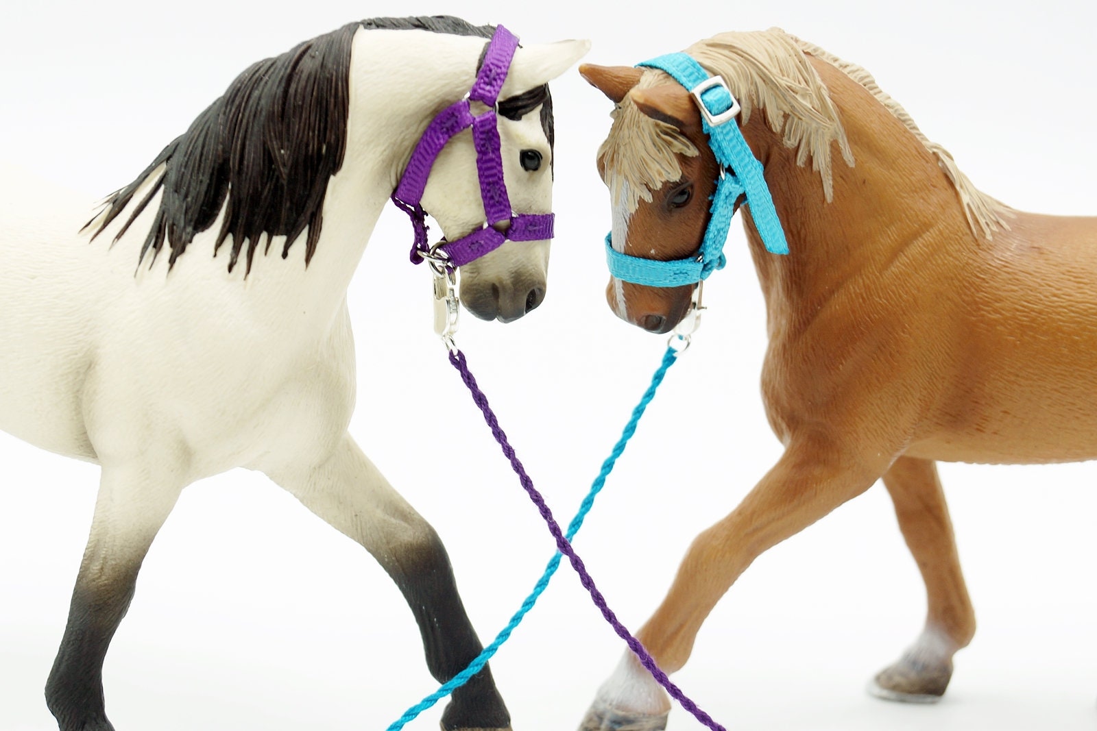 SEWN Schleich Horse Halter & Lead Rope Set Ready to ship. Role Playing