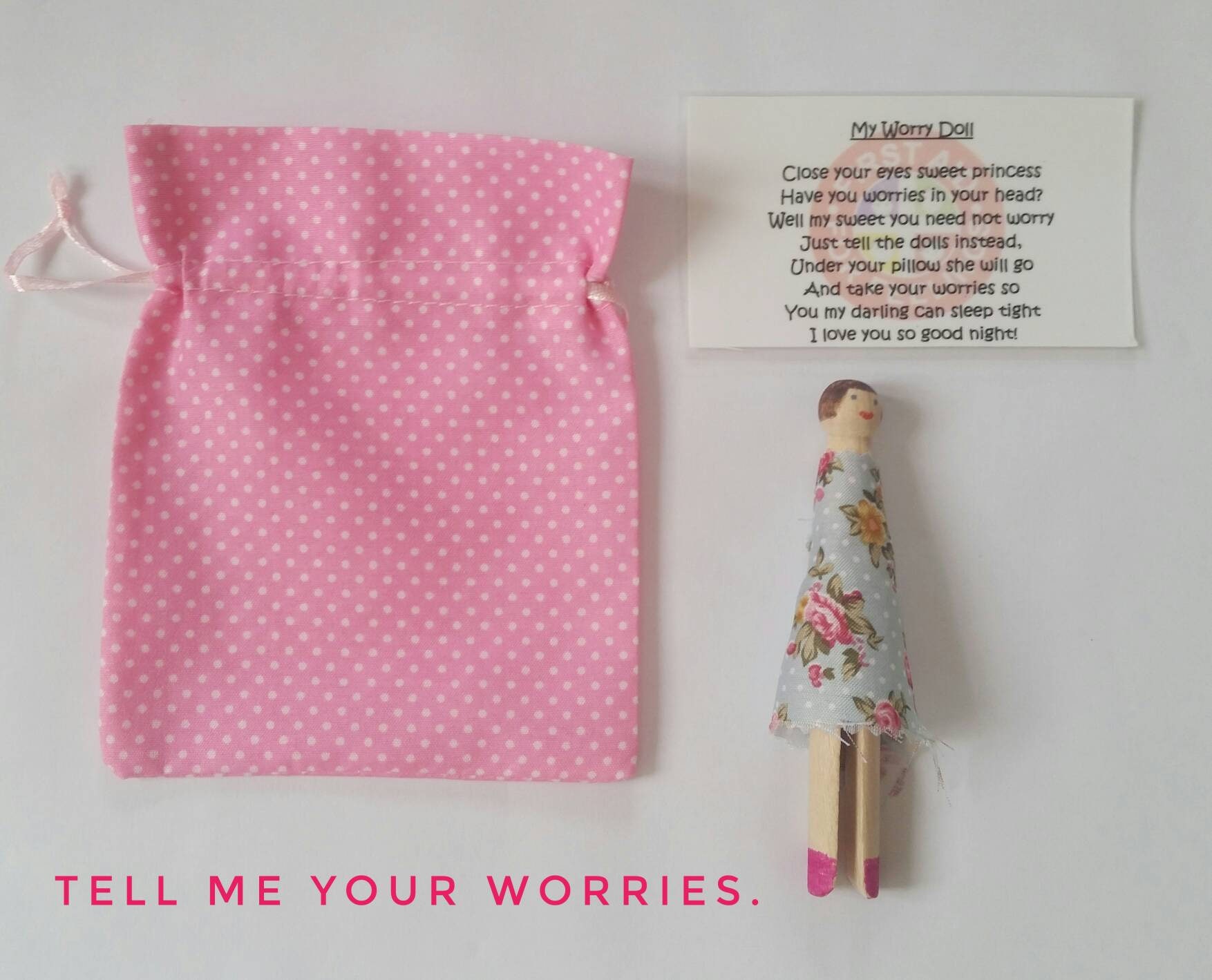 My worry doll and poem. Worry doll. Emotional literacy. Mental Etsy