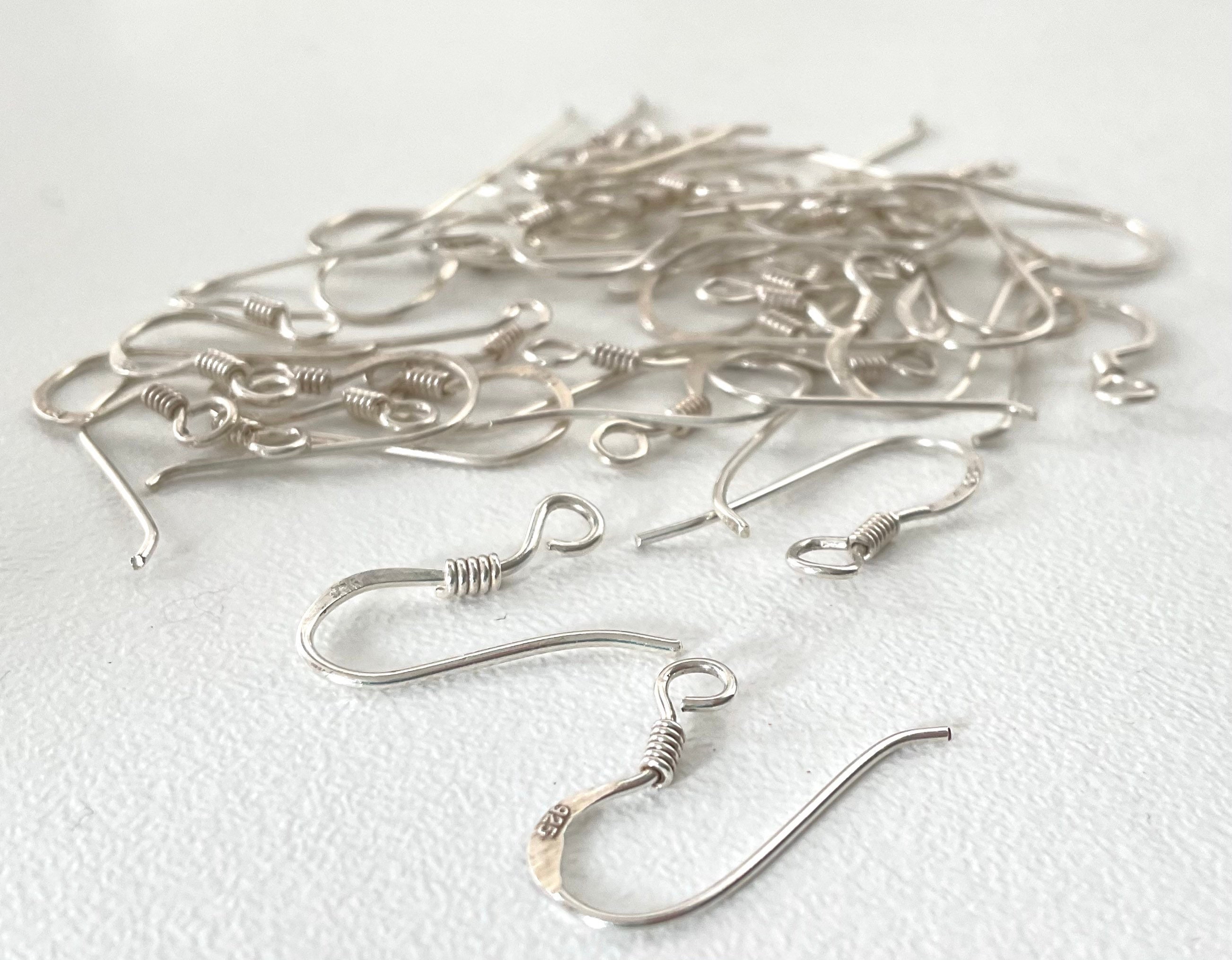925 Sterling Earring Fish Hooks 4 pairs Sterling Silver Etsy