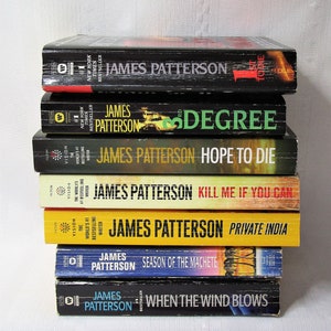 James Patterson paperback books. Standard size. Your choice..