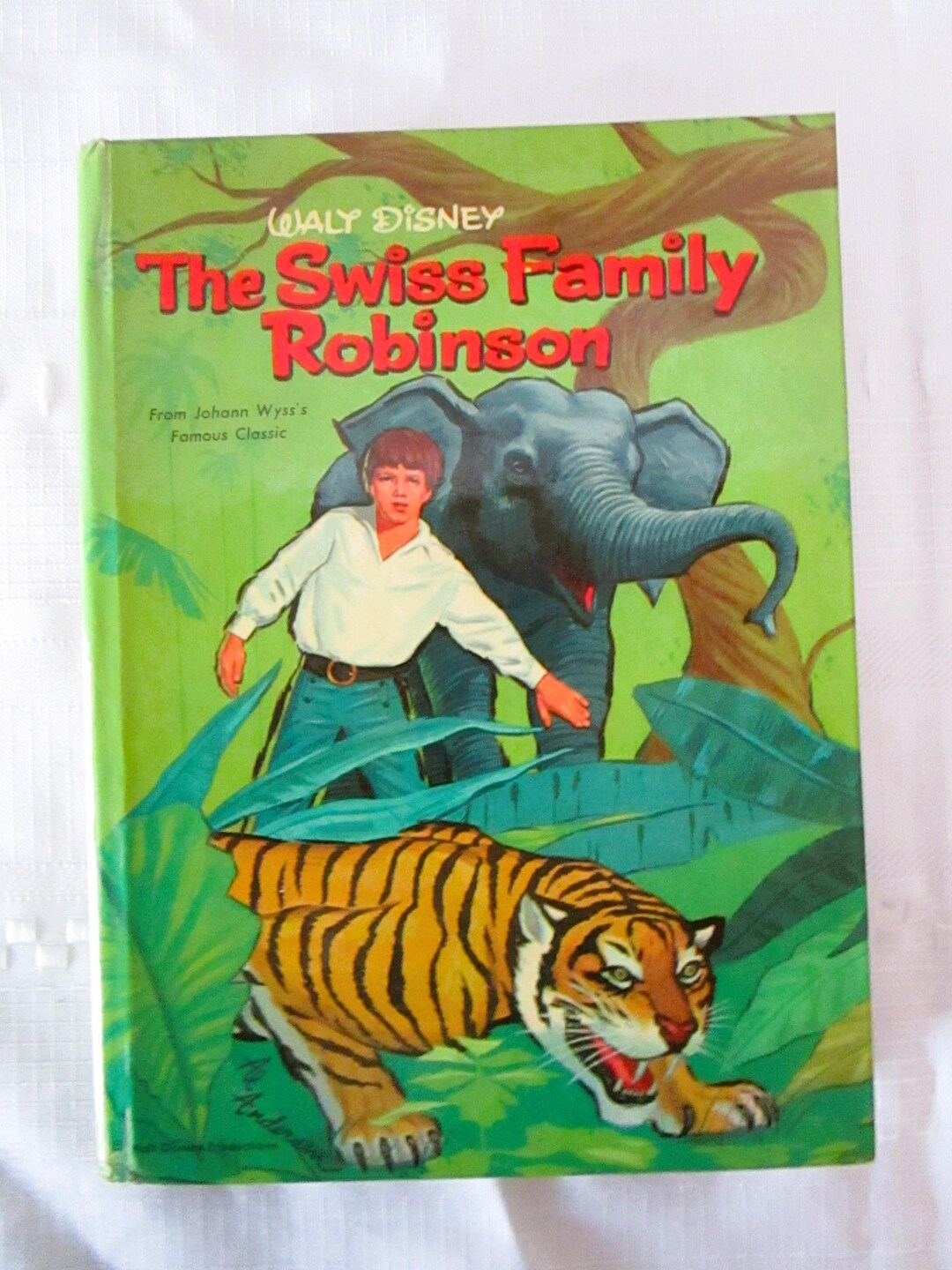 The Swiss Family Robinson, Walt Disney Book, 1960 Hardcover * 126 - Etsy