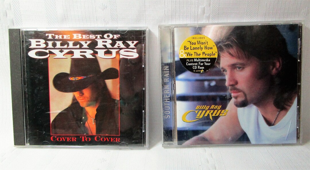Billy Ray Cyrus * Music Cd's. Cover to Cover or Southern Rain - Etsy