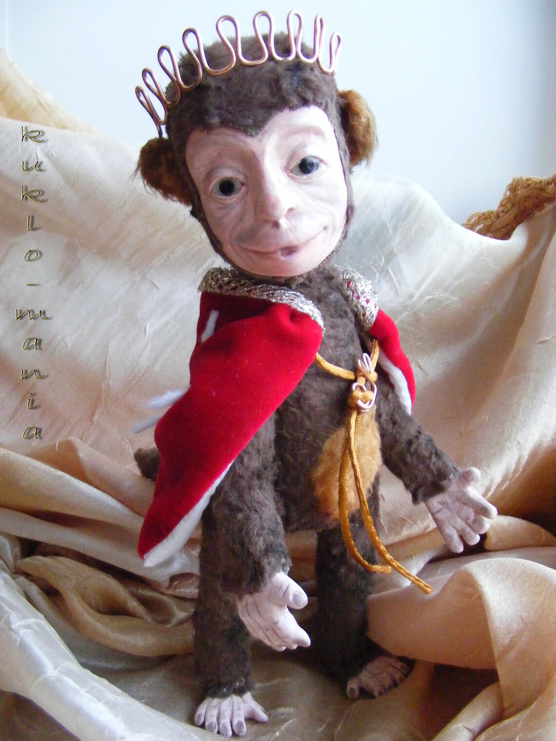 Singe OOAK Teddy poupée jouet magasin de jouets Anniversaire Etsy