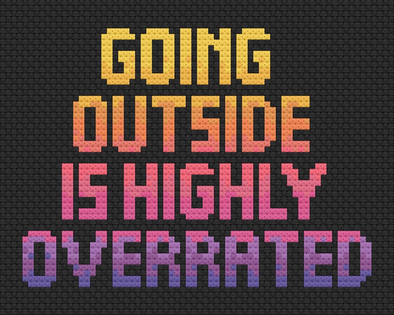 Going Outside cross stitch pattern all proceeds from this image 0