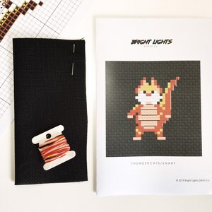 ThunderCats Snarf cross stitch kit - 80s cartoon - geek embroidery