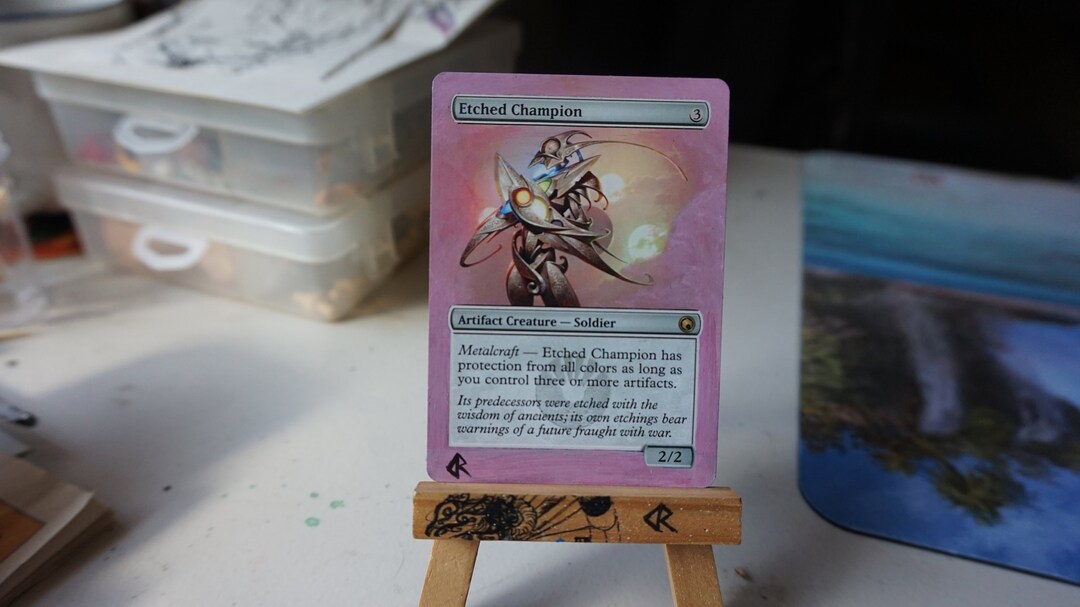 MTG Alter Etched Champion - Etsy