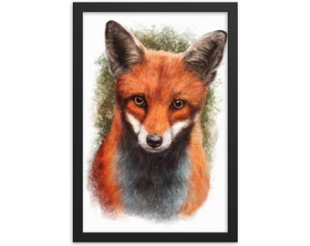 Red Fox Painting - Art Print - Wall Home Decor - Poster - Gift (8x10-24x36 IN)