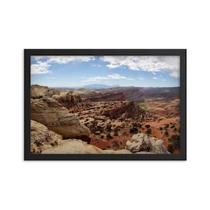 Print Capitol Reef National Park: waterzak gevouwen landschapskunst