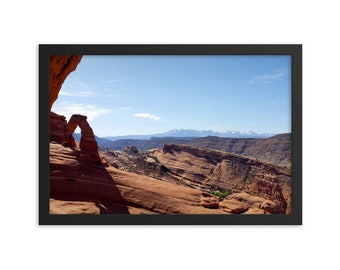Impresión de arco delicado: póster del Parque Nacional Arches, arte mural de Utah