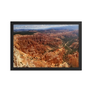 Bryce Canyon National Park - Bryce Amphitheater - Art Print - Wall Home Decor - Framed Poster - Gift (8x10-24x36 IN)