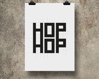 A4 Poster | Hop Hop