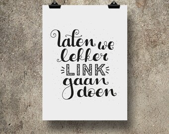 A4 Poster | Let's go do a nice link