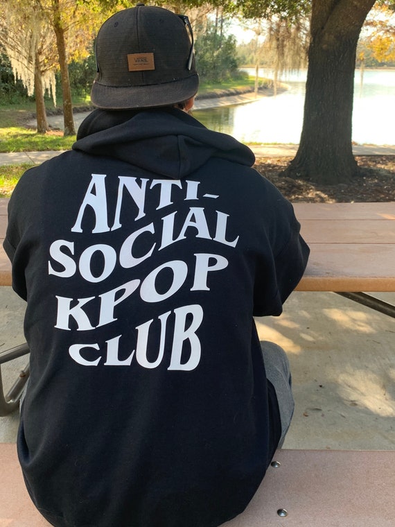 Anti Social Kpop Club Hoodie Etsy Canada