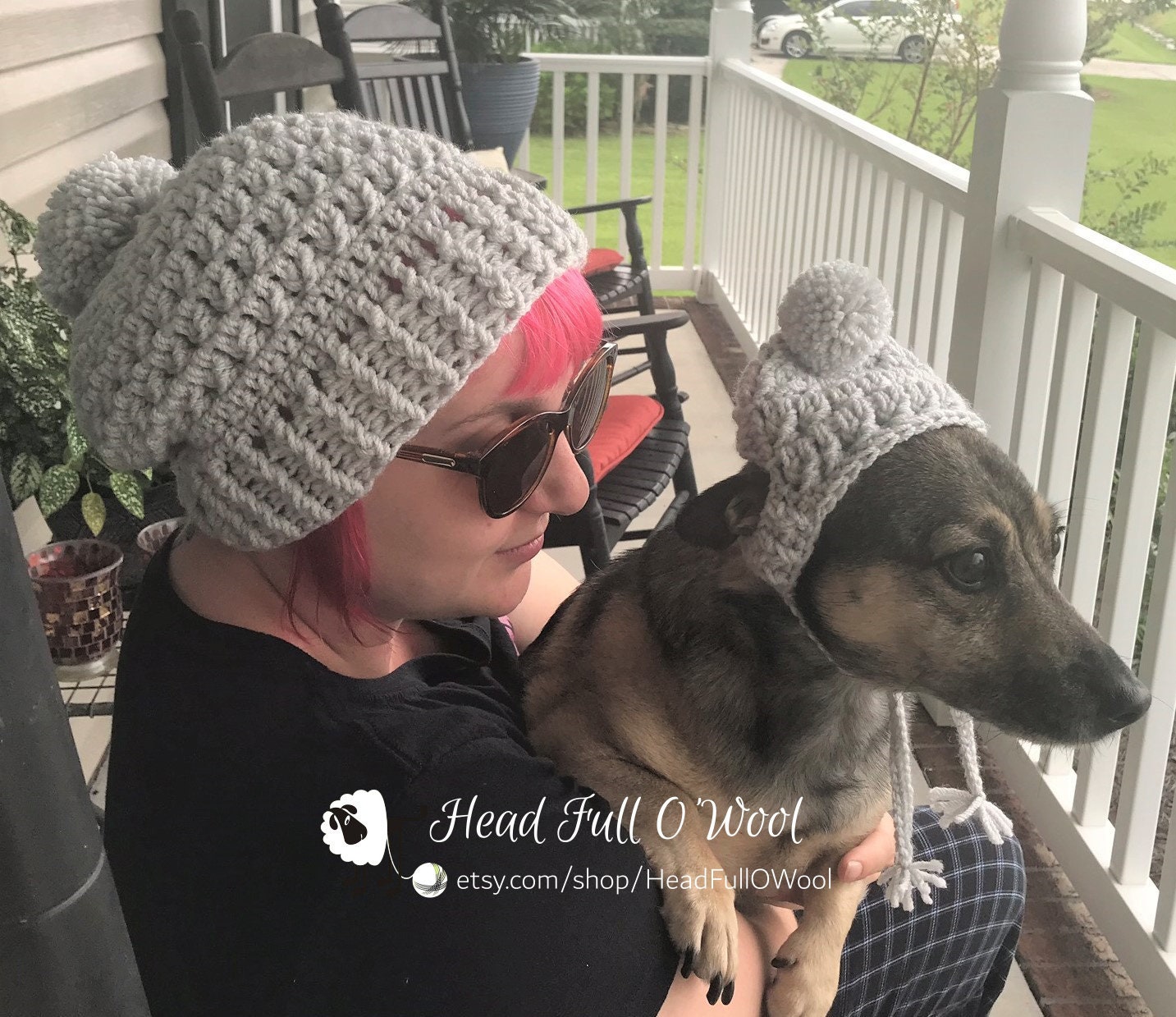 Matching Hat for Dog and Owner Winter Hat for Pets Slouchy Etsy