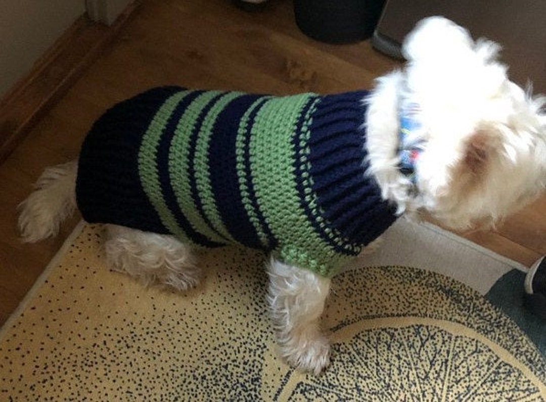 Custom XXS XS Small Medium Dog Sweater Winter Striped Etsy